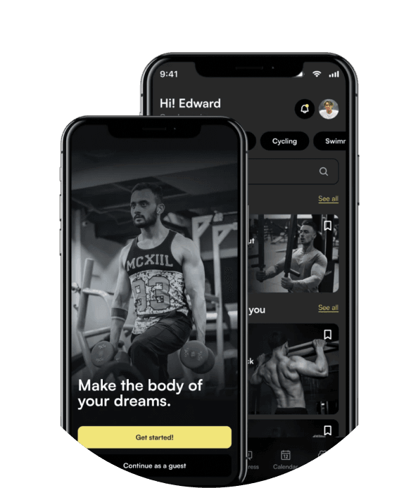 Fitness App Main Screen