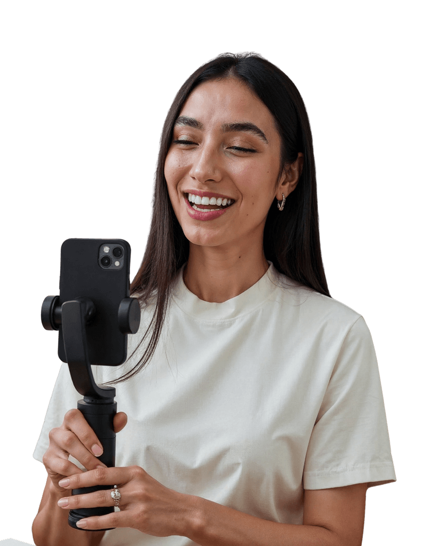Influencer With Phone