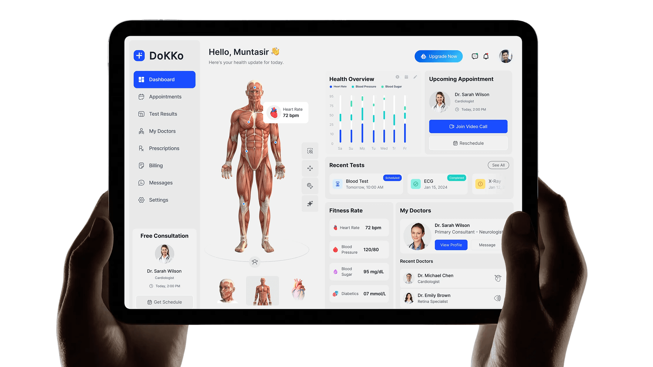 AI Dashboard iPad View