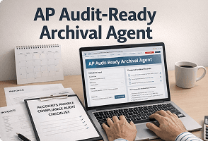 AI agent supporting enterprise finance operations