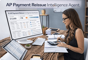 AI agent supporting enterprise finance operations