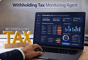 AI agent supporting enterprise finance operations