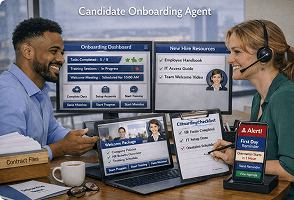 AI agent supporting enterprise human resource operations
