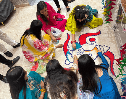Rangoli celebration