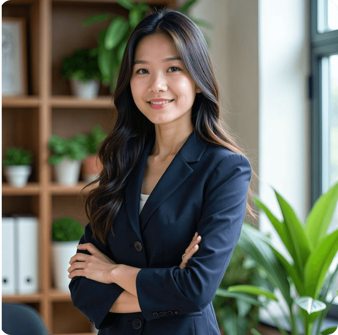 Professional woman smiling