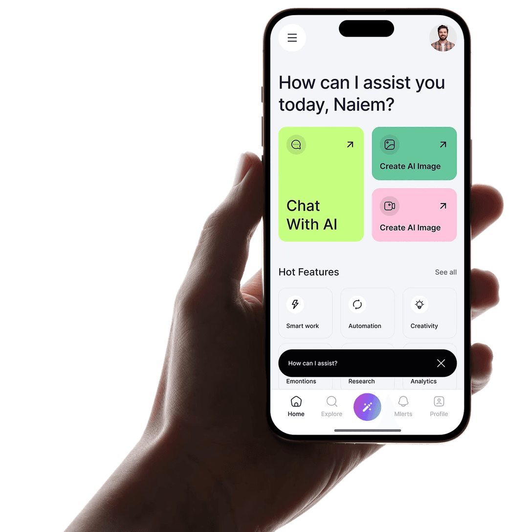Phone Mockup With Hand