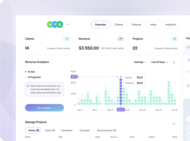 TaskHub Dashboard Preview