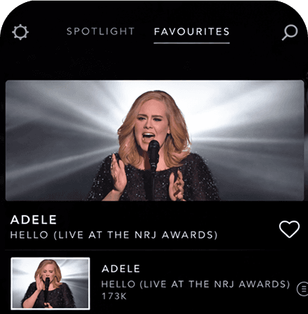 Event Streaming App
 Development mockup