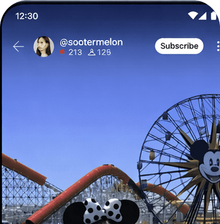 Live Streaming App
 Development mockup