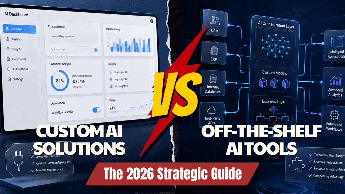 Custom AI Solutions Vs. Off-the-Shelf AI Tools: 2026 Strategic Guide