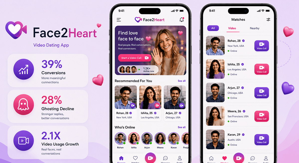 Video Dating App illustration