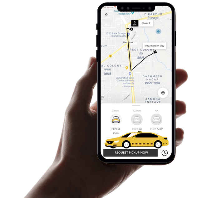 Taxi Phone Mockup