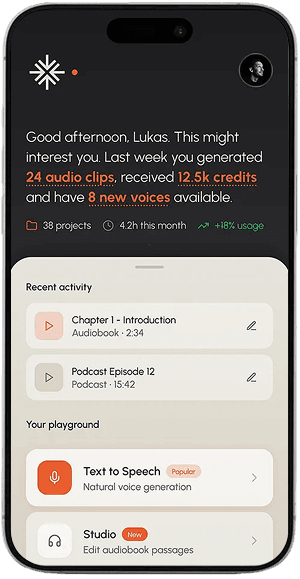 AI Voice Agent Phone Mockup