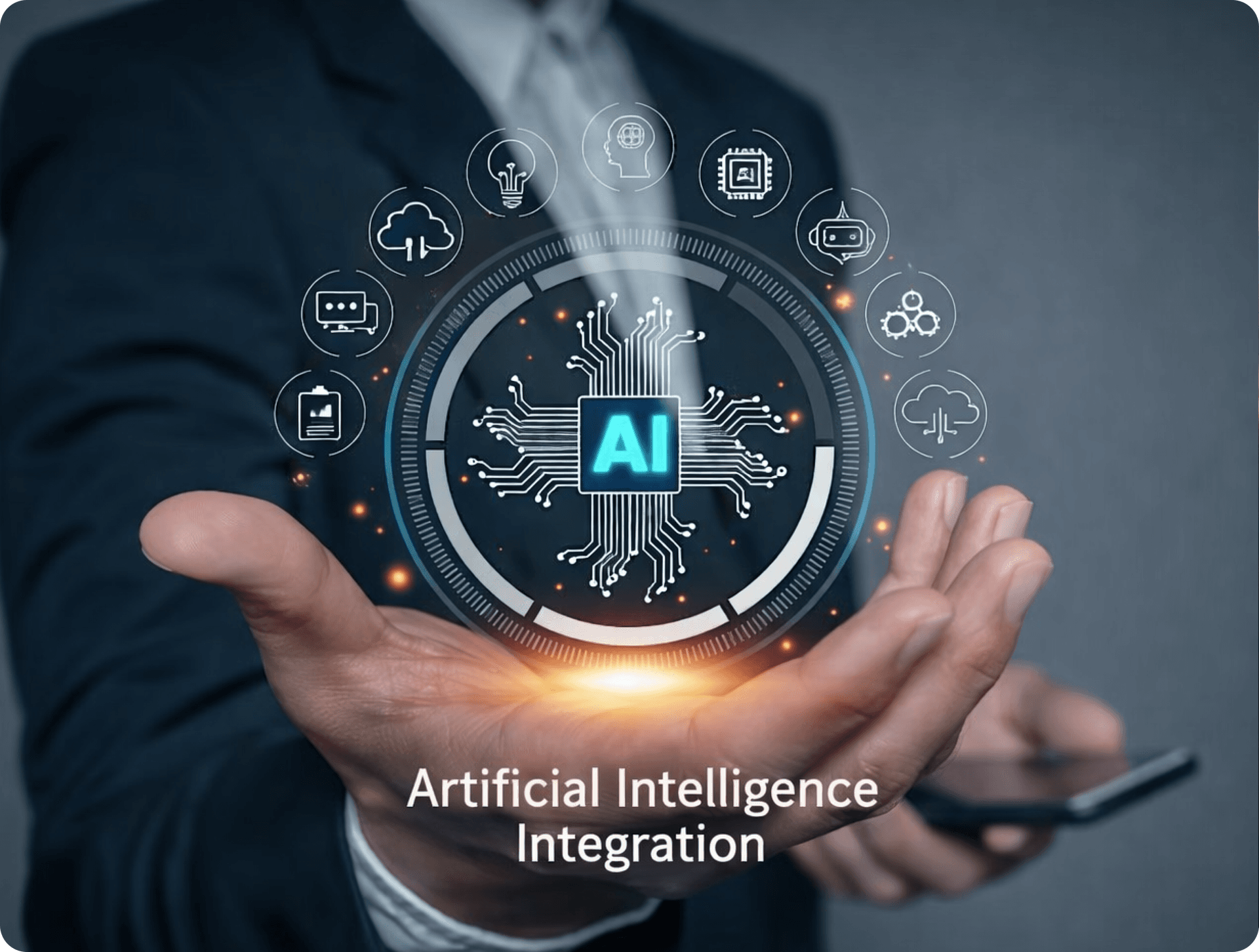 AI integration services real-world use cases illustration