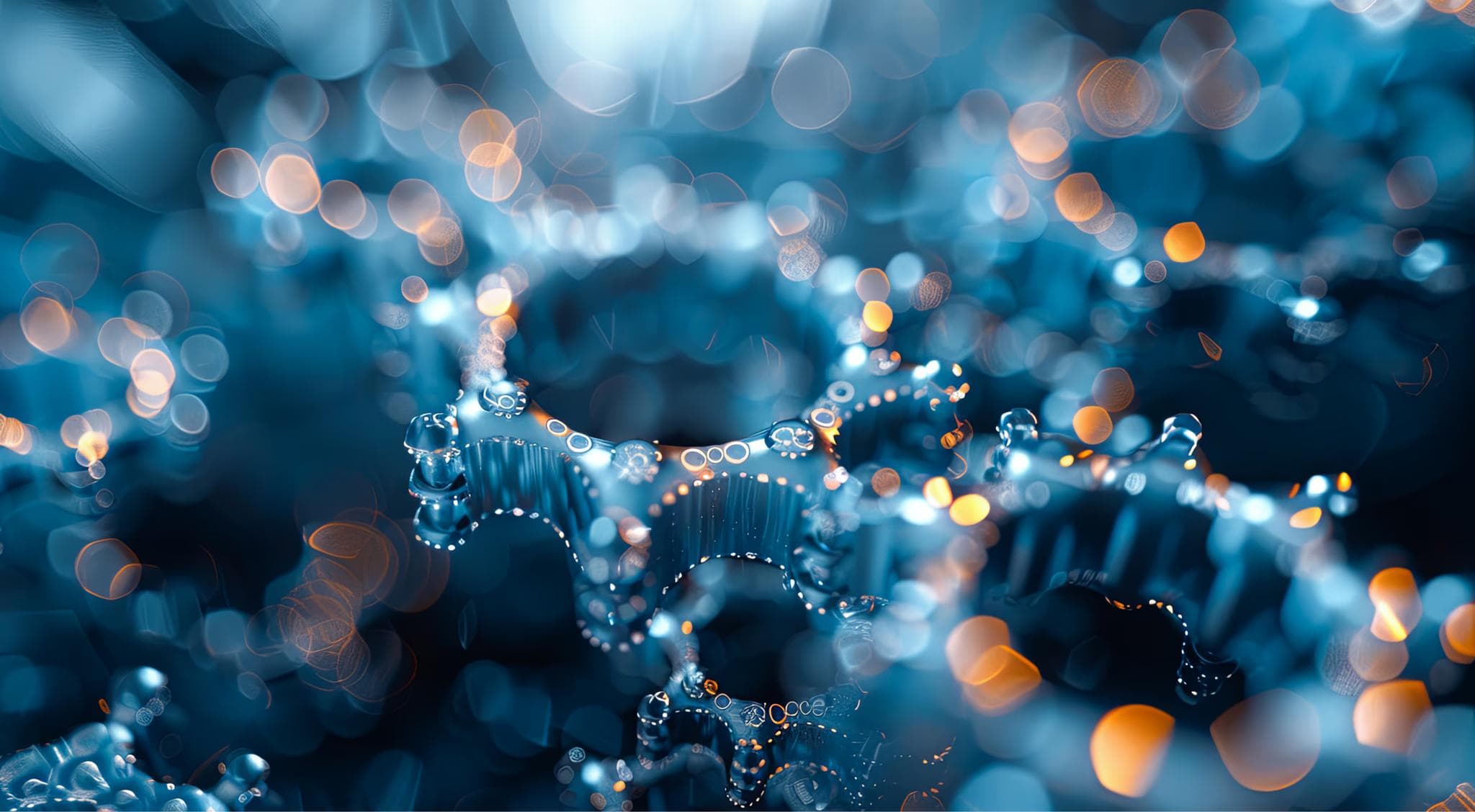 AI integration cost optimization — abstract tech network with glowing data nodes