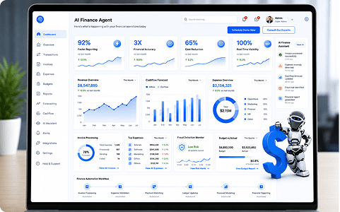 AI agent supporting enterprise finance operations