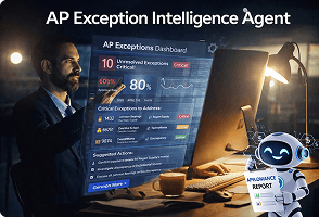 AI agent supporting enterprise finance operations