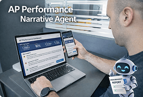 AI agent supporting enterprise finance operations