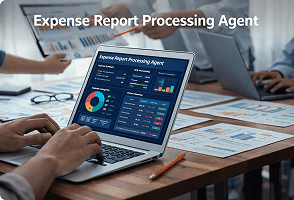 AI agent supporting enterprise finance operations