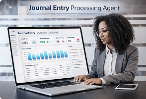 AI agent supporting enterprise finance operations