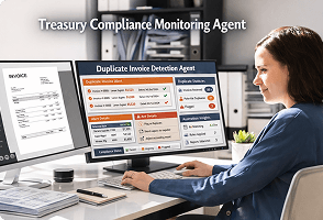 AI agent supporting enterprise finance operations