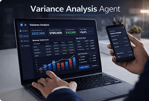 AI agent supporting enterprise finance operations