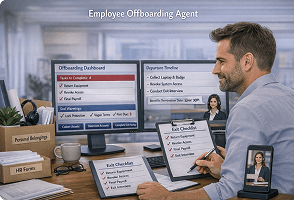 AI agent supporting enterprise human resource operations
