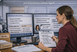 AI agent supporting enterprise human resource operations
