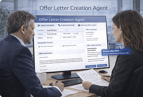 AI agent supporting enterprise human resource operations