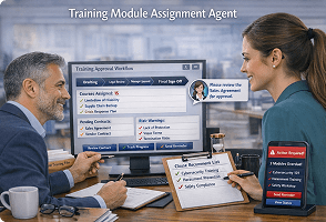 AI agent supporting enterprise human resource operations