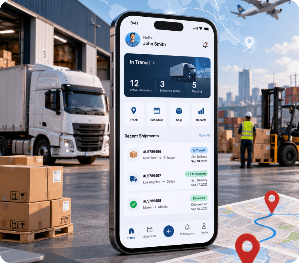 Logistics Mobile App Development Process