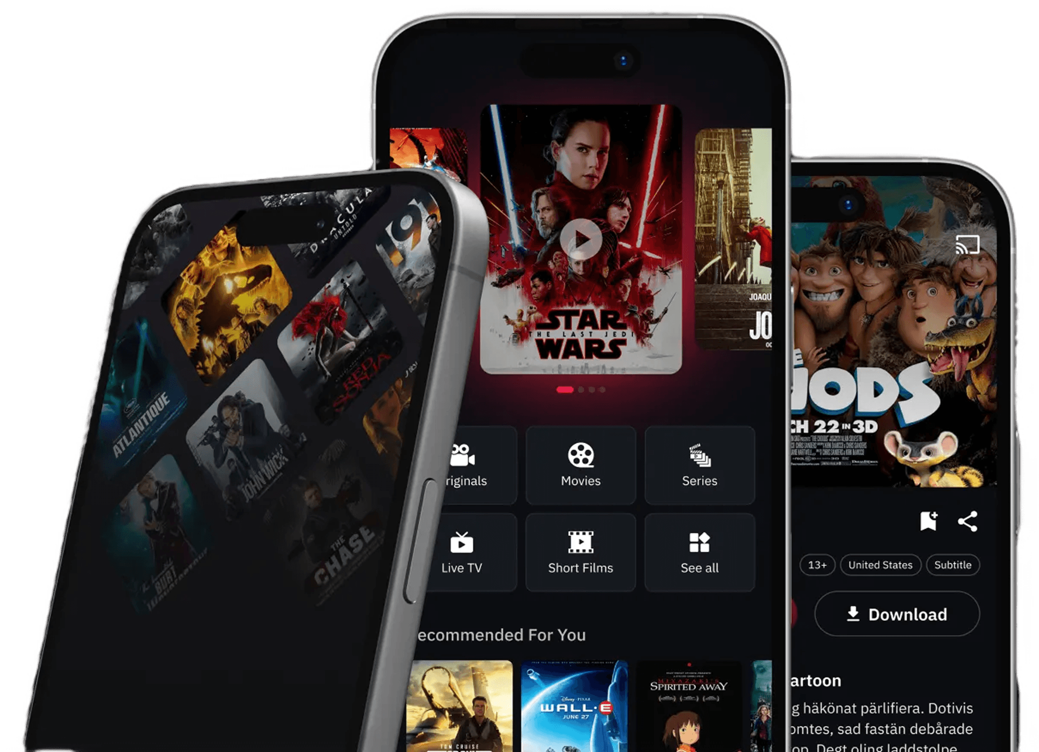 OTT App Mockup