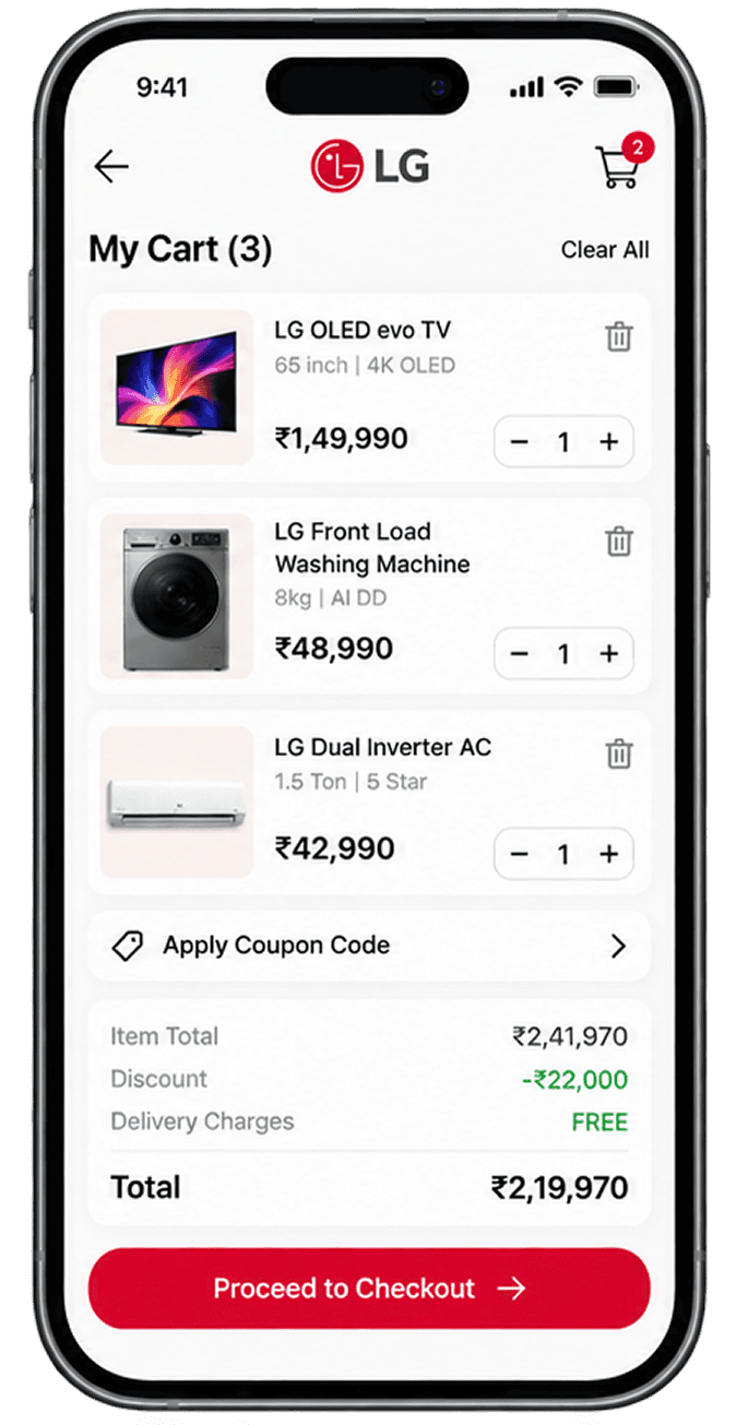 LG marketing analytics platform trends screen