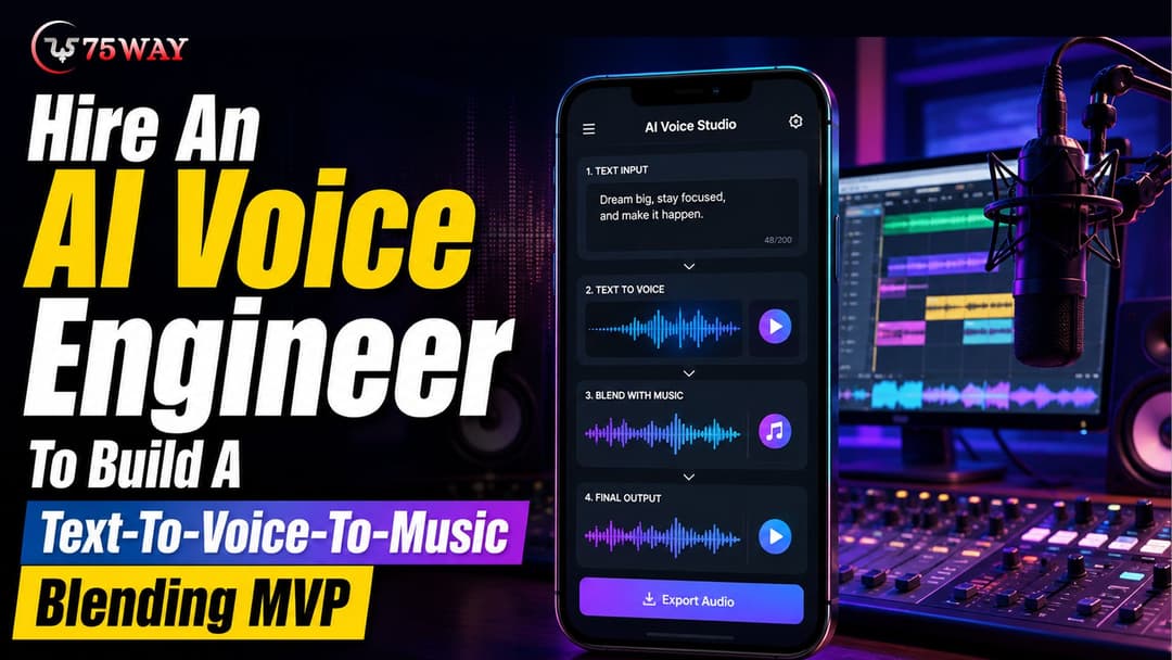 Hire An AI Voice Engineer To Build A Text-To-Voice-To-Music Blending MVP