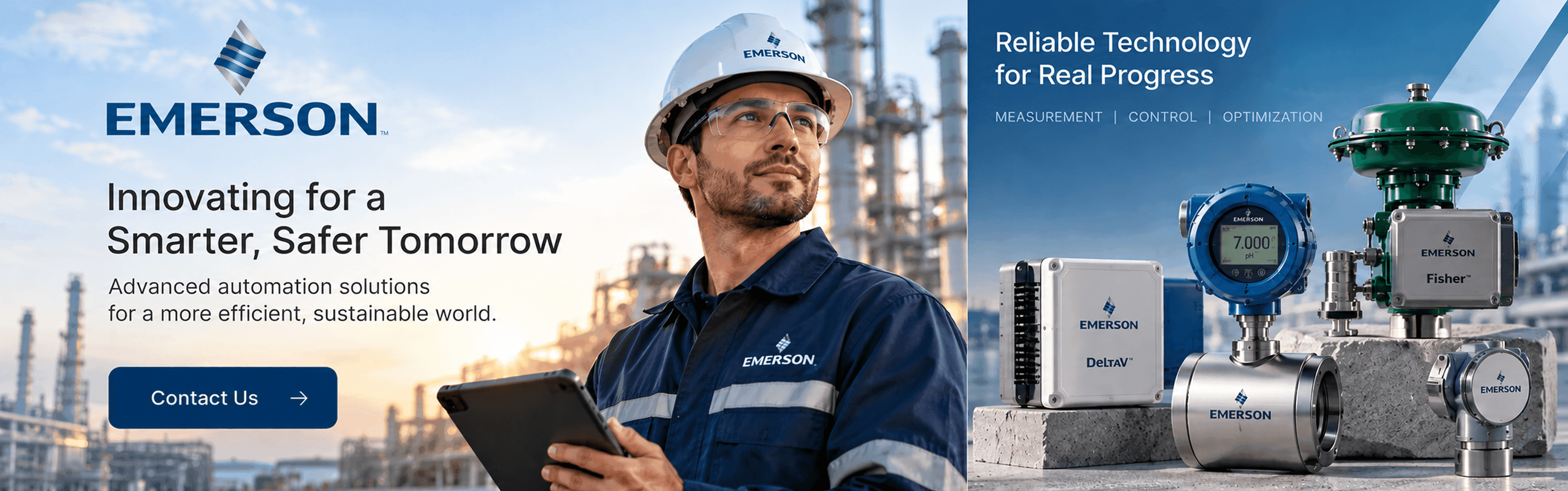 Emerson predictive campaign solution banner showcase